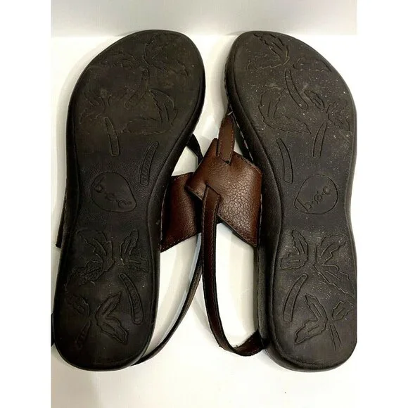 B.O.C. Sharin Womens Size 8/39 Leather Sandals Buckle Closure Toe Post - Picture 8 of 11